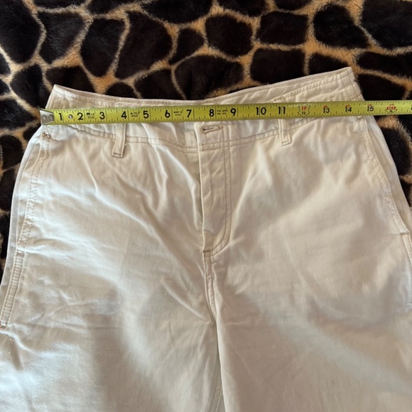 Free People Wide Leg Chino Pants 100% Cotton  SZ 4 Waist 28 Button Fly Relaxed - Picture 9 of 16